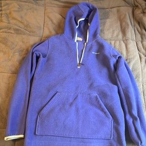 Columbia purple and blue fleece hoodie.